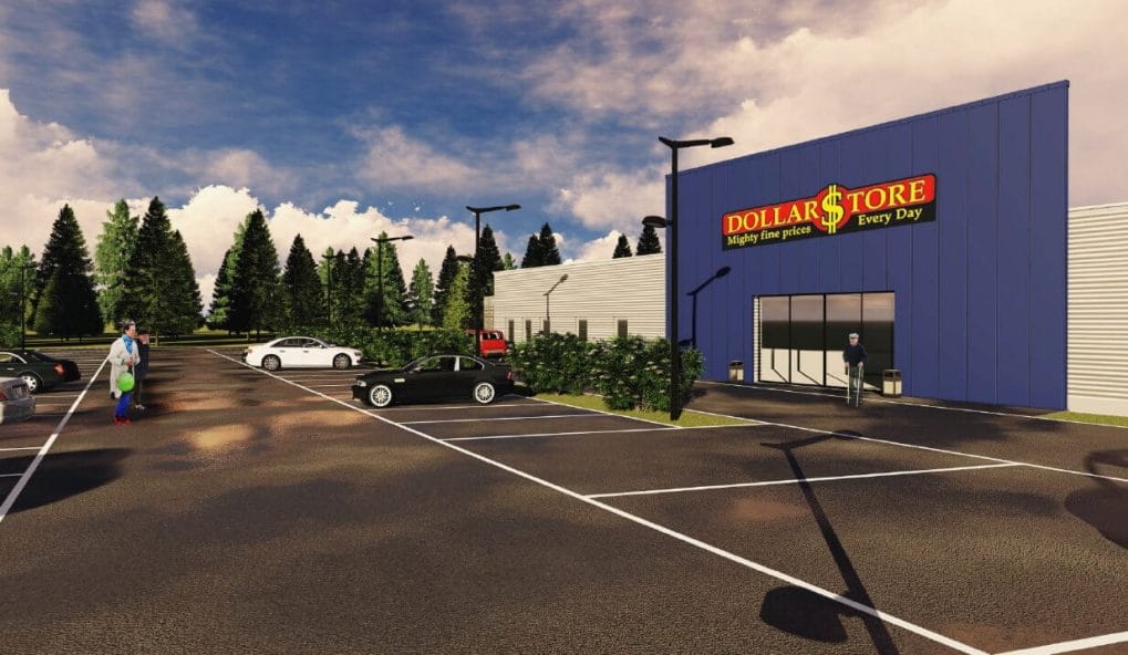 Tidigare uppdrag 44 dollar store industribyggnad