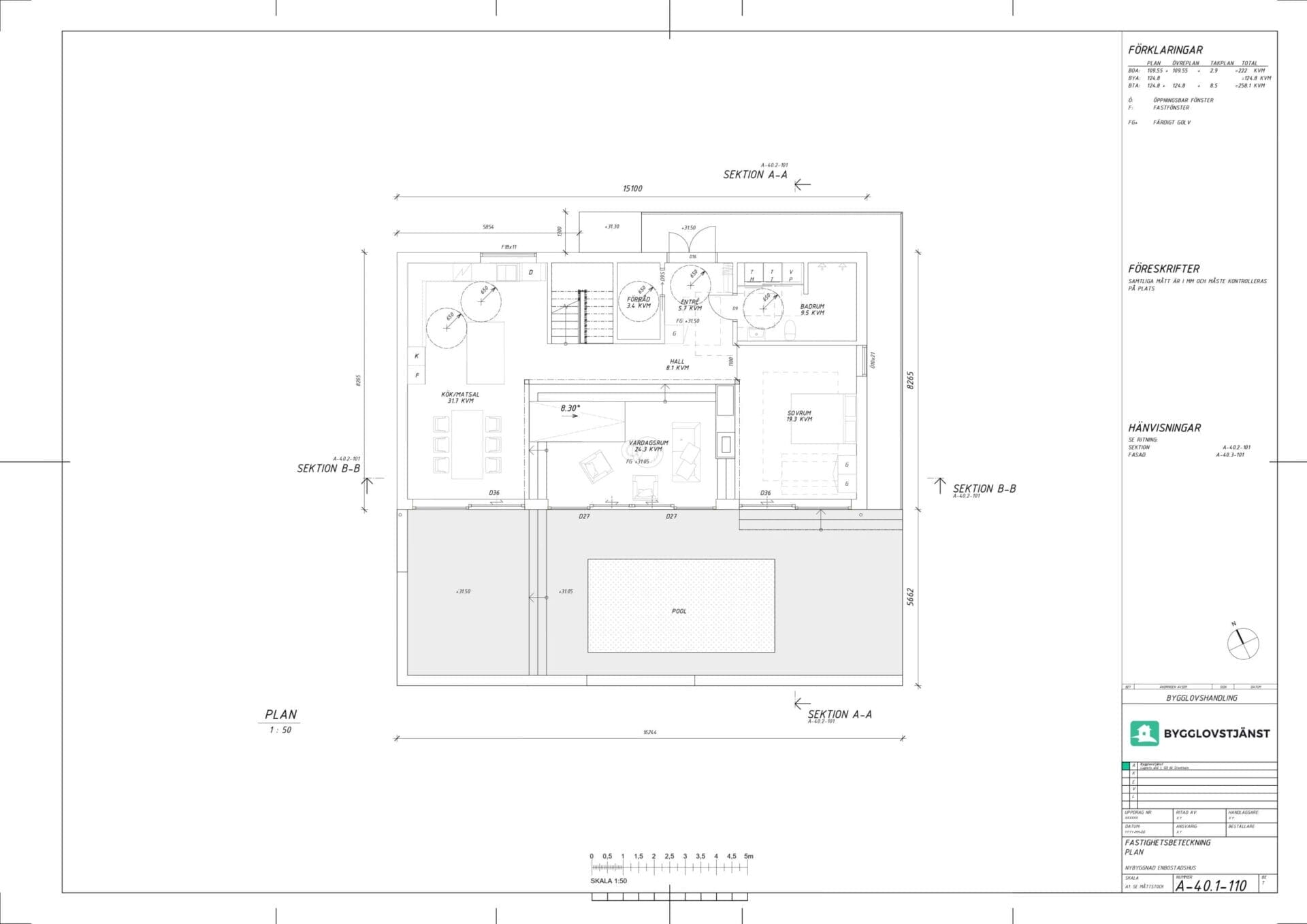 Entréplan - Planritning exempel