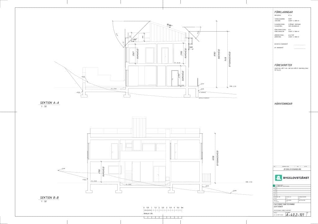Sektionsritning exempel