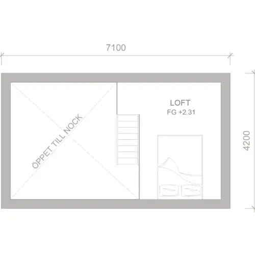 Linnea 6 attefallshus sigtuna planritning loft.webp