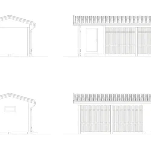 Karl 5 Carport Karl fasadritning