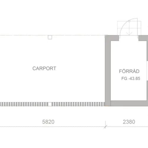 Carport Karl planritning