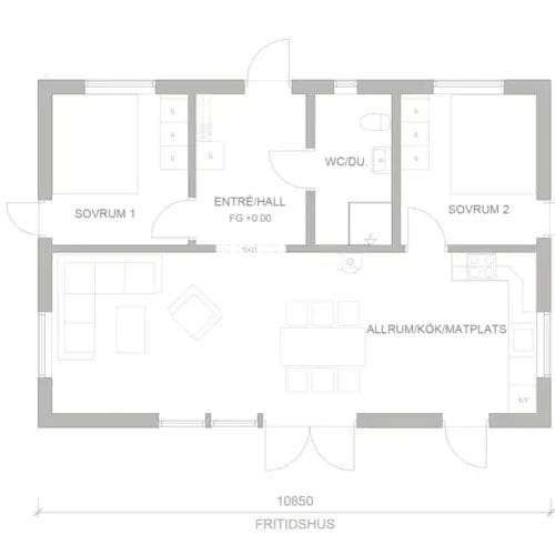 Fritidshus Axel planritning