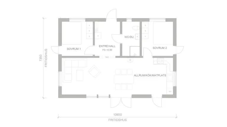 Fritidshus Axel planritning