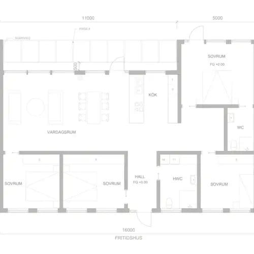 Fritidshus Lars planritning