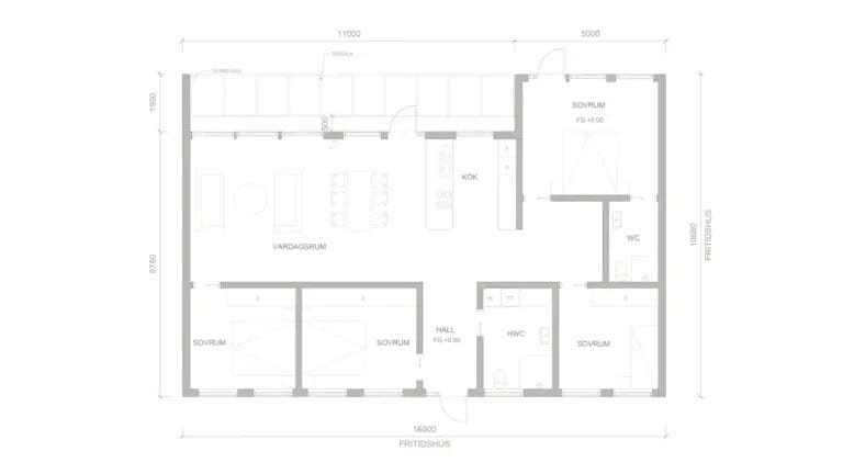 Fritidshus Lars planritning