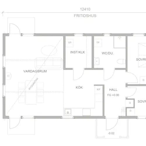 Oscar 4 Fritidshus Oscar planritning