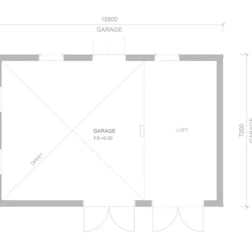 Garage Harald 5 Garage Harald planritning