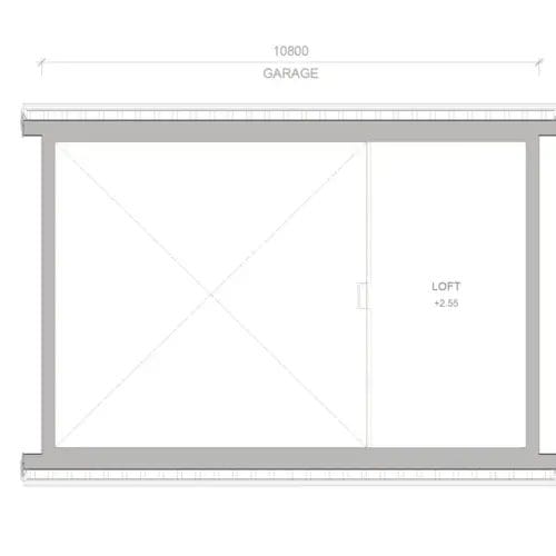 Garage Harald 6 Garage Harald planritning loft