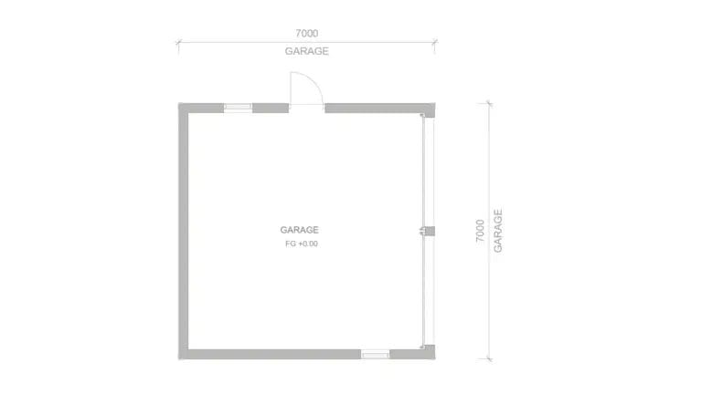 Garage Viktor planritning