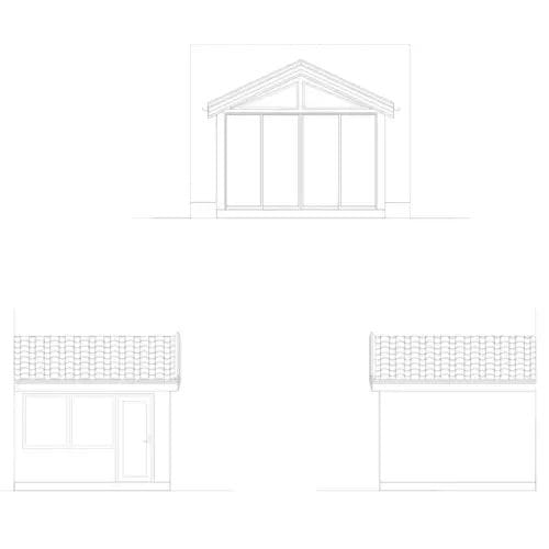 Uterum Högfjäll 5 Uterum Högfjäll fasadritning