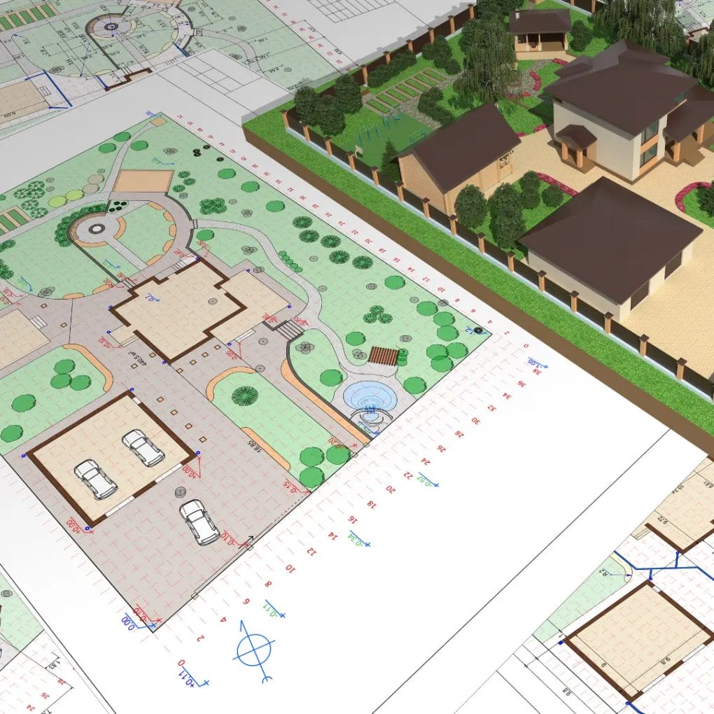 Markplaneringsritning