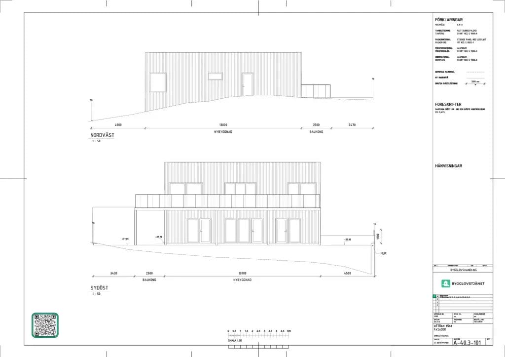 fasadritning bygglovshandlingar exempel