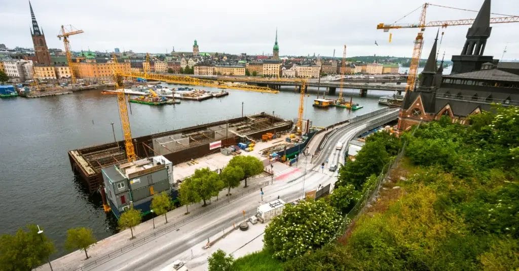 Moderna konstruktionsritningar för Stockholms byggprojekt