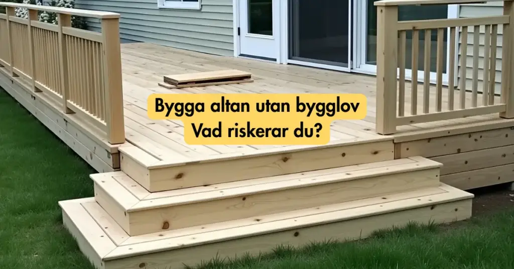 Bygglov för altan eller terrass: Din kompletta guide till bygglovsprocessen 2025 3 Bygga altan utan bygglov