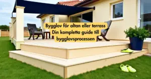Bygglov för altan eller terrass