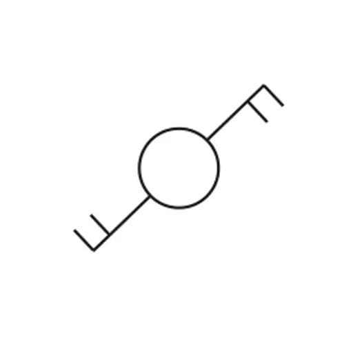 dubbel trappomkopplare symbol
