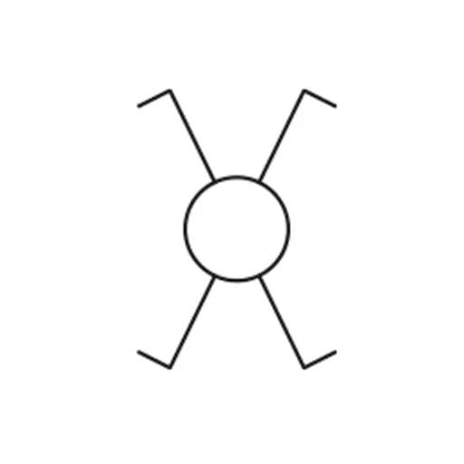 korsomkopplare symbol